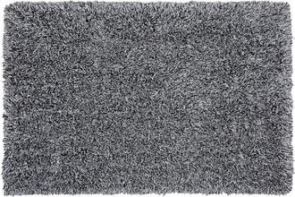 Beliani Alfombra Peluda Blanca De Pelo Largo 140 X 200 Cm Rectangular Con Mechones De Algod&oacute;n Cide