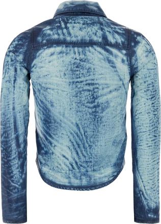 Diesel Womens Lyocell Tie-Dye Shirt Blue