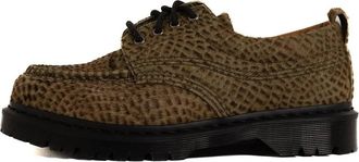 Dr. Martens Mens Lowell Moc Toe Shoes In Olive Green