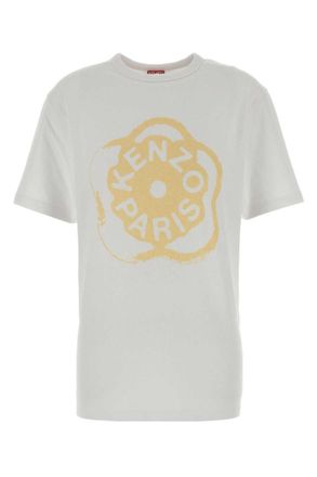 Kenzo White Crew Neck Graphic Logo T-Shirt