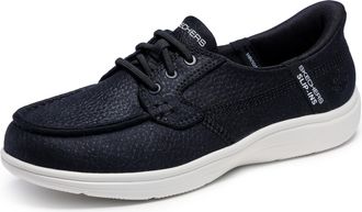 Skechers Womens On-The-go Hands Free Slip-ins Radiant-Bonnie Oxford Boot, Black White, 5.5 UK