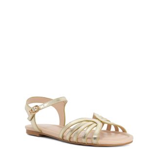 Dune London Ladies LILOU Leather Ankle Strap Open Toe Sandals Size UK 6 Casual Sandals