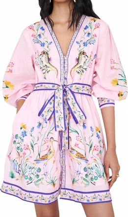 Banjanan Anne Mini Dress In Tidepool Conch