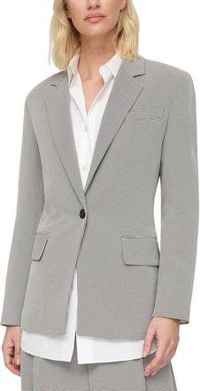 Lafayette 148 New York Structured Shoulder Fitted Blazer