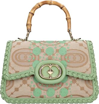 La Carrie Monogram Leren en Stoffen Tas - Dames - Handtassen - Veelkleurig - ONE Size - Leer - Tassen
