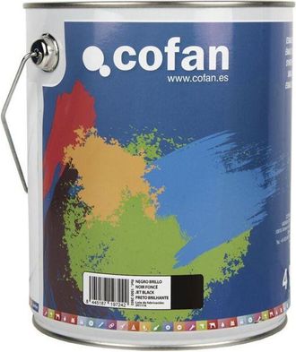 cofan Cofan Esmalte Sint&eacute;tico (4 L) Negro Brillo, Esmalte Sint&eacute;tico Al Disolvente Disponible En Una Amplia Gama De Colores Y Tonalidades Fabricado A Base De