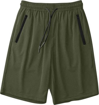 Generic Mens Running Shorts Quick Drying Workout Gym Training Lightweight Shorts Breathable Mesh Training Fitness Running Sports Short Elasticated Waist Athle