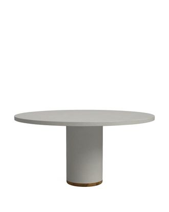 Hannun Mesa de comedor de microcemento en color gris piedra 150 cm