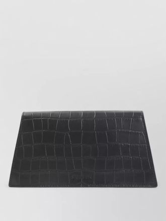Alexander McQueen skull mini clutch bag crocodile leather