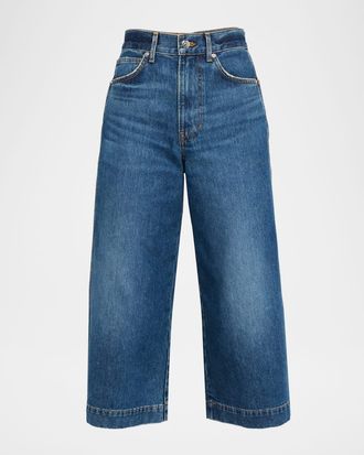 Veronica Beard Marlowe High-Rise Culotte Jeans