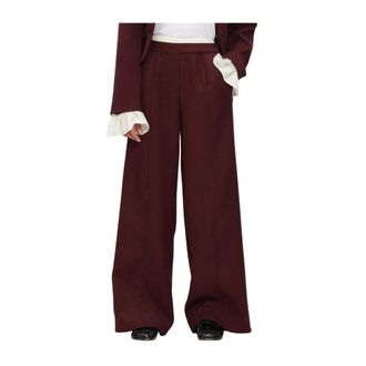 Harper & Yve Lilian-Pa Wijde Broek - Dames - Broeken - Rood - Maat: M Viscose