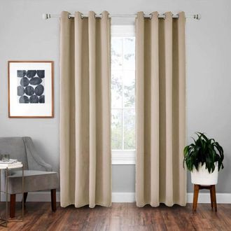 OEM Cortinas T&eacute;rmicas Opacas De 2 Piezas Para Sal&oacute;n - 140 X 240 Cm (beige)