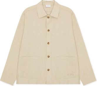 Les Deux Linnen Overshirt - Heren - Zomerjassen - Beige - XL - Linnen - Jassen