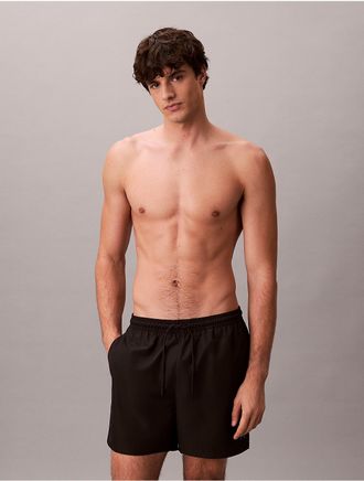 Calvin Klein Mens Icon Logo Drawstring 5 Swim Shorts - Black - 2XL