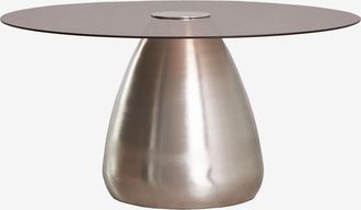 Sklum Mesa De Centro Redonda &Oslash;80 Cm En Vidrio Templado Mariana Sklum