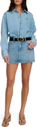 Favorite Daughter Layla Denim Mini Dress in Milos at Nordstrom, Size 23