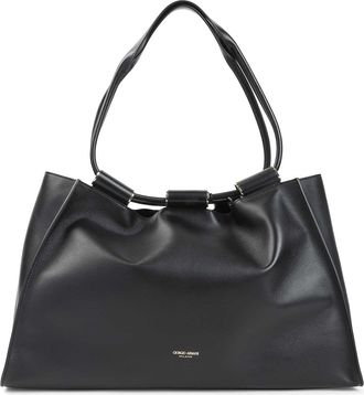 Giorgio Armani Leather Shopping Bag