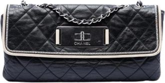 Chanel Pre-owned Classic Flap Shoulder Bag - Dames - Vintage Schoudertas - Zwart - ONE Size - Leer - Vintage