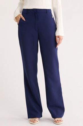 By Design Rebecca High Waist Straight Leg Pants in Evening Blue at Nordstrom Rack, Size X-Large