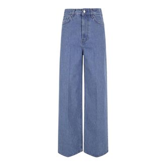 Toteme Wide Jeans, female, Blue, Size: W26 L30 Wide Leg Denim