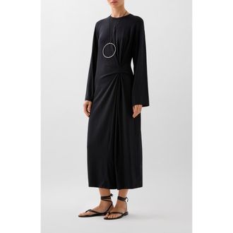 Scalpers Knot Jersey Dress in Black at Nordstrom, Size X-Small Eu