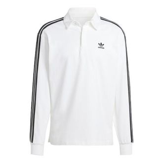 adidas Adicolor Rugby Polo Shirt Asia Sizing White IZ2459