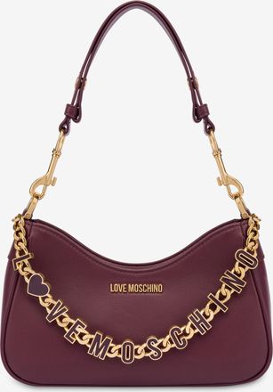 Love Moschino Hobo bag con catena - Viola