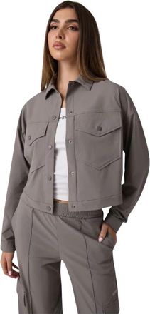 Guess Rhea Jacket - Dames - Zomerjassen - Grijs - M - Jassen