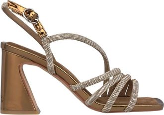 Alma En Pena I250097 Mirrow - Dames - Sandalen met hakken - Bruin - 39 EU - Leer - Schoenen