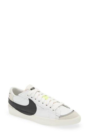 Nike Blazer Low 77 Jumbo Sneaker in White/Black/White/Sail at Nordstrom, Size 12