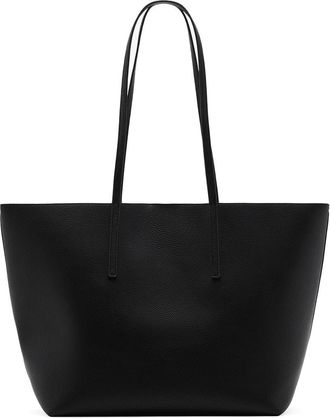 Mango Pebble Faux Leather Shopper Bag in Black at Nordstrom