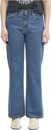 A Bathing Ape Crystal Ape Head Flare Denim Pants - Jeans - Mujer - Azul - M
