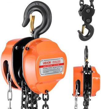 OEM Polipasto De Cadena Manual, Polipasto De Polea Resistente Con Cadena Galvanizada G80 Mejorada, Altura De Elevaci&oacute;n De 6 M Carga De 2 T Para Garaje, Al