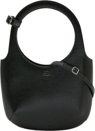 Courr&egrave;ges Handtas - Dames - Handtassen - Zwart - ONE Size - Leer - Tassen