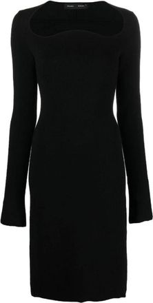 Proenza Schouler Gebreide sweaterjurk - Dames - Korte kleedjes - Zwart - XS - Kleedjes