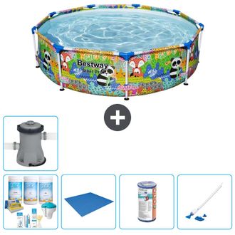 Bestway Piscina Bestway Steel Pro Redonda - Animales - 274x66 Cm - 7-piezas S21628