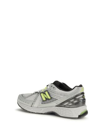 New Balance Unisex Sneakers 1906r Silver Metallic Metallic-Alkaline Green Upper: Polyamide Trainers Metallic/alkaline