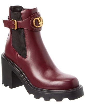 Valentino Vlogo Signature Leather Boot