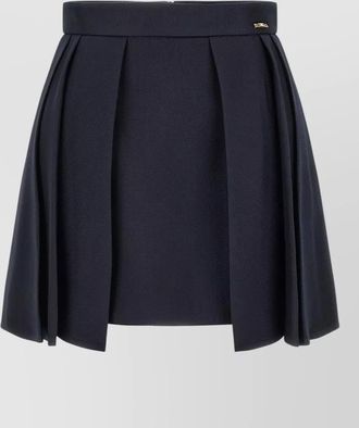 Elisabetta Franchi virgin wool high-rise pleated mini skirt