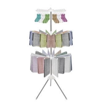 OEM Secadora Plegable, Para Uso Interior Y Exterior, Color Blanco
