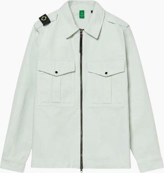 Mastrum Mens Ma.Strum Isotope Frost Overshirt Jacket - White - Size: 38/Regular