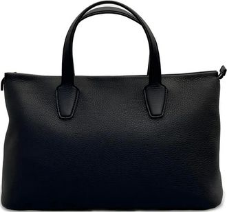 The Row Marcel leren shopper - Zwart