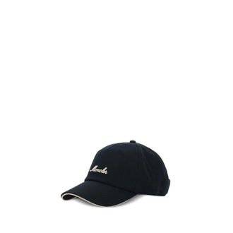 Moncler Hats & Caps, male, Black, ONE SIZE, Signature Logo Cap
