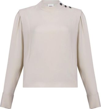 Isabel Marant Felissa Top - Dames - Blouses - Beige - S - Overhemden