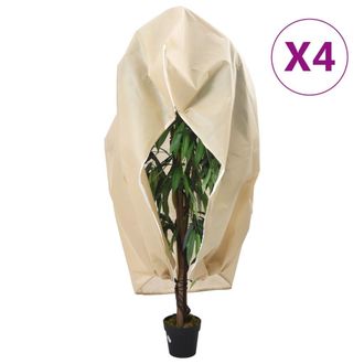 vidaXL Vidaxl - Cubiertas Para Plantas Con Cremallera 4 Uds 70 G/m&sup2; 3,14x2,5 M
