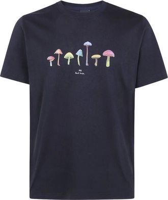 Paul Smith T-Shirt Funghi - - Tops - Uomo - Blu - XL