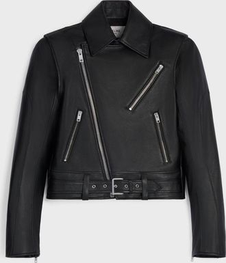 Celine Giacca biker in pelle