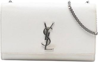 Saint Laurent Pre-owned Cross Body Bags, female, White, Size: ONE SIZE Pre-owned The Kate Crossbody Bag