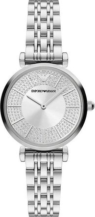 Emporio Armani Twee-wijzer Roestvrijstalen Horloge - Dames - Horloges - Grijs - ONE Size - Accessoires