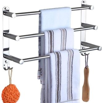 OEM Toallero De 50 Cm, Barra Para Toallas De Acero Inoxidable Cromado, Soporte Para Toallas Retr&aacute;ctil De Montaje En Pared, Barra Para Toallas De 49-90 Cm 